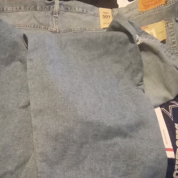 Levi's 501 Mens button fly knee whole jeans - Picture 11 of 13